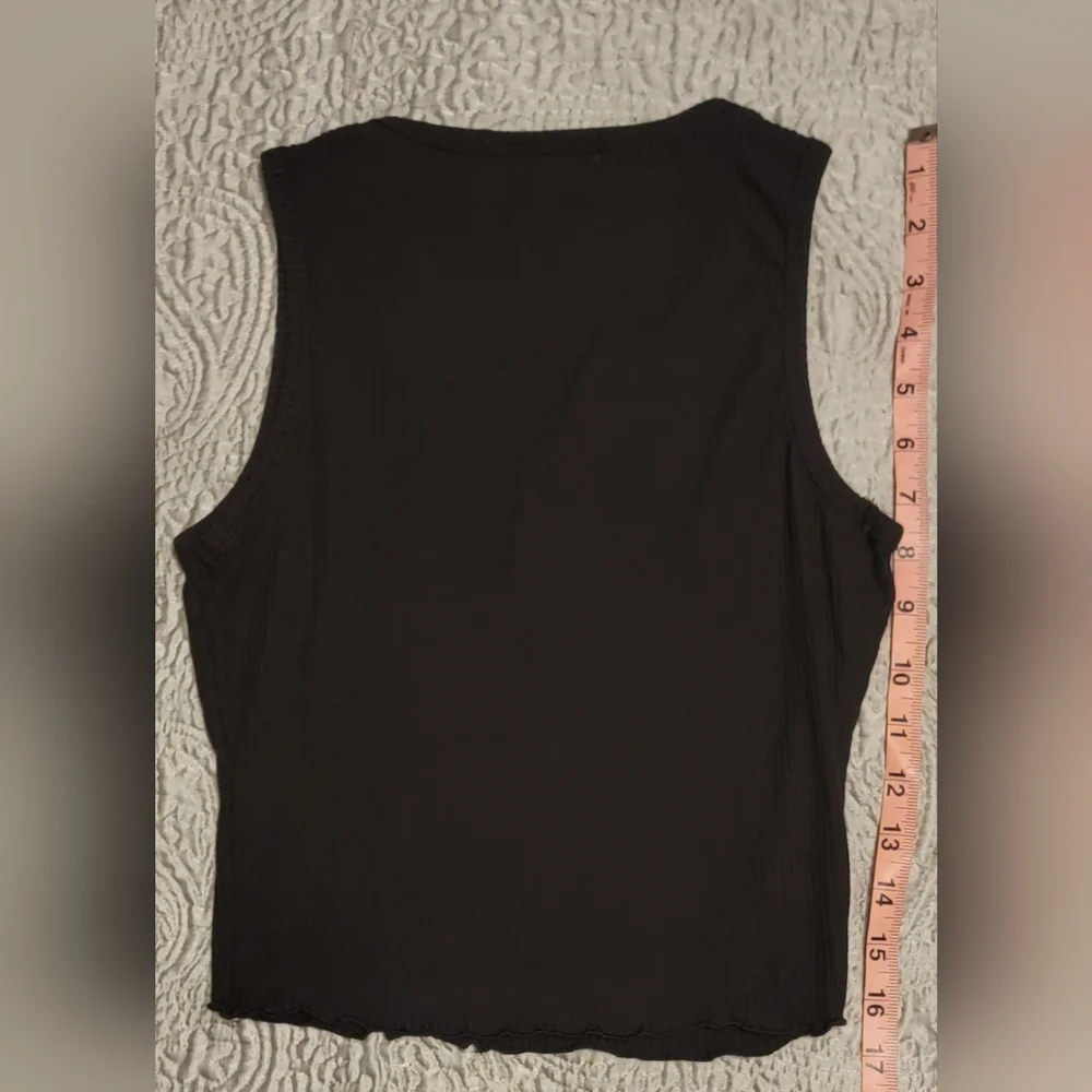 💜4/$20💜No Comment Ribbed Tank Top - Picture 3 of 3